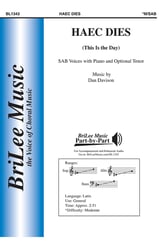 Haec Dies SAB choral sheet music cover